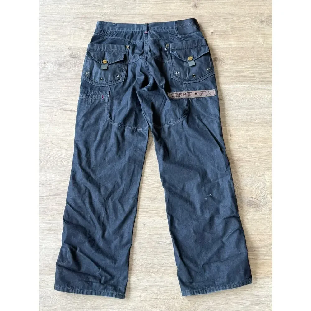 Eight 732 Jeans Men' 36x34 Baggy Utility 8732 Hip Hop Grunge Sk8 Y2K *Rare